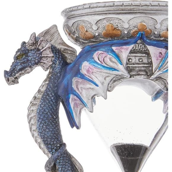 Death's Door Dragon Gothic Decor Statue Hourglass Sand Timer, 6 Inch, Single - Picture 4 of 5